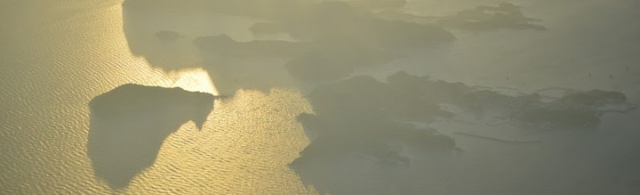 瀬戸内海・家島諸島上空を飛行中 瀬戸内海・家島諸島上空を飛行中