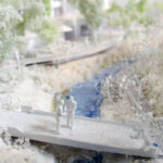 水と緑の回廊 渋谷川 建築学会設計競技 模型制作