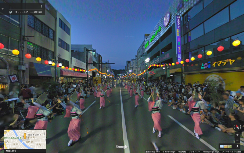 Googleストリートビュー四国まとめ。徳島は阿波踊り、瀬戸内の島々も歩けます。