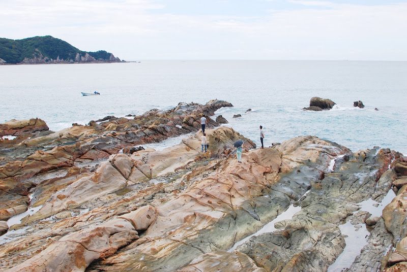 8000年の波の化石。高知県・竜串海岸　Tatsukushi Coast at Kochi pref.
