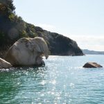 六口島の国指定天然記念物「象岩」　Elephant rock at Muguchi-jima island