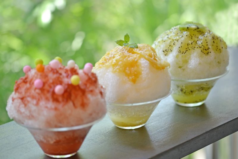 瀬戸の果実たっぷりのかき氷 「HIDAMARI KAKI-GORI STAND」 The Shaved ice with Setouchi Fruit syrup