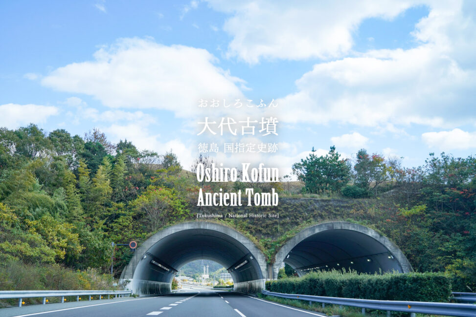 【徳島 国指定史跡】前方後円墳をトンネルが通る！『大代古墳（おおしろこふん）』 - [Tokushima / National Historic Site] Oshiro Kofun Ancient Tomb