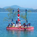 【愛媛】九王龍神社の船上継ぎ獅子- [Ehime] The Shipboard Lion Dance at Kuō Ryū Shrine